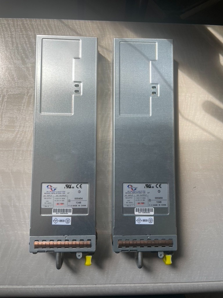 2x BLUTEK Power Model BPA-R1000-120 1000 Watts Power Supply