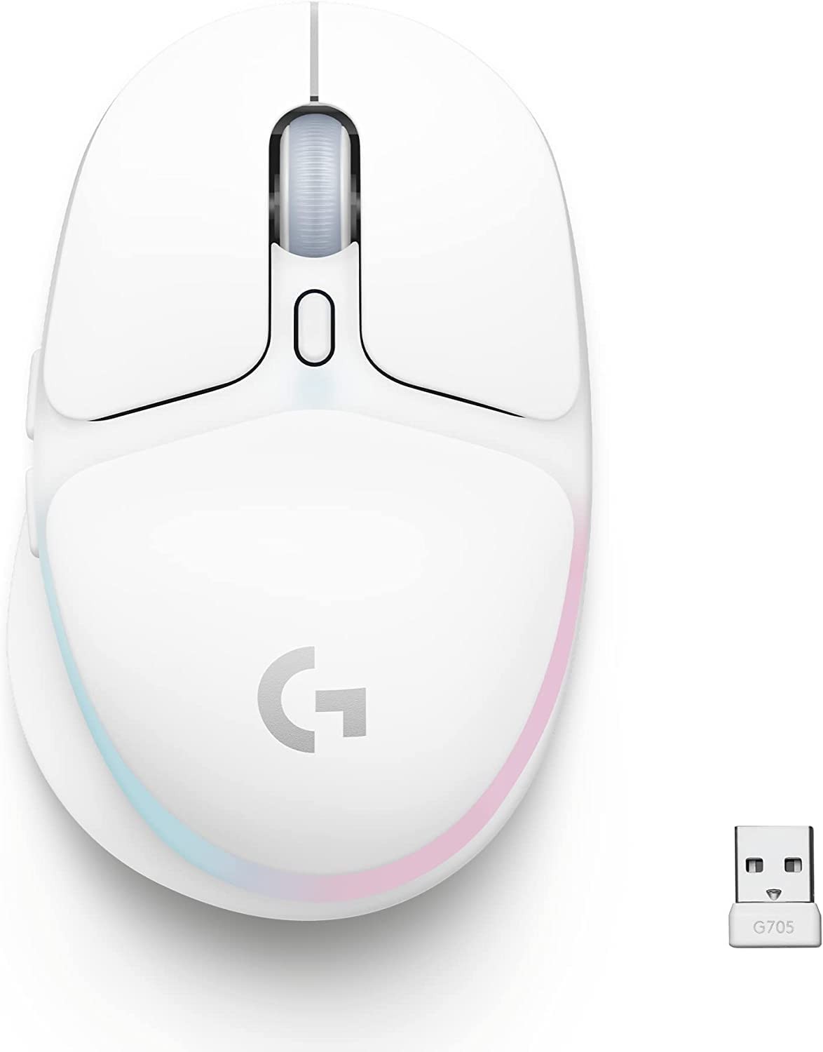 Logitech G705 Wireless Gaming Mouse, Customizable LIGHTSYNC RGB Lighting, Lights