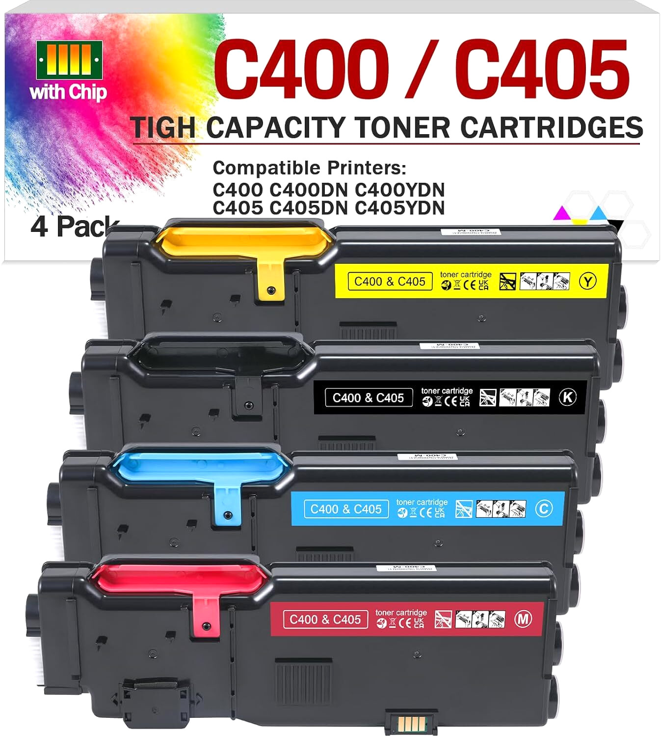 Toner Cartridge for Xerox VersaLink C400 C405 Compatible 106R03512-106R03515