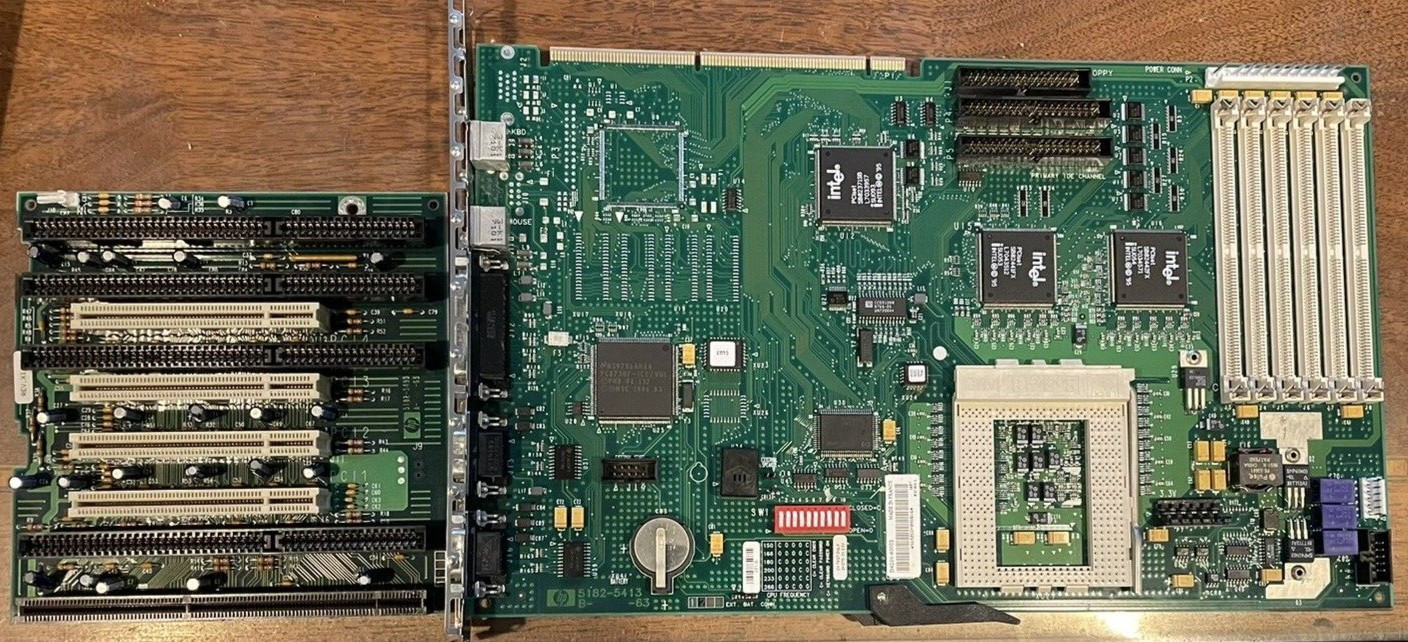 Vintage HP Vectra Pentium Pro D4205 Motherboard Socket 8 *TESTED/WORKING*