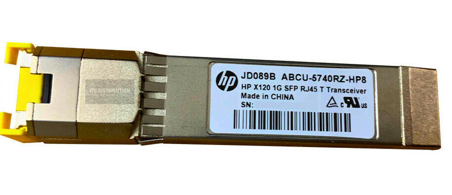 JD089B I Genuine HPE X120 1GB SFP RJ45 T Transceiver