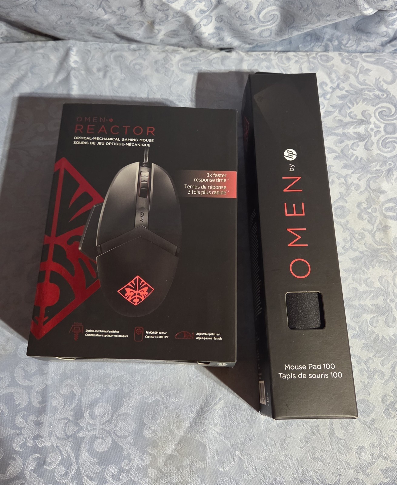 HP Omen By HP Reactor Optical Gaming Mouse And Mouse Pad 100