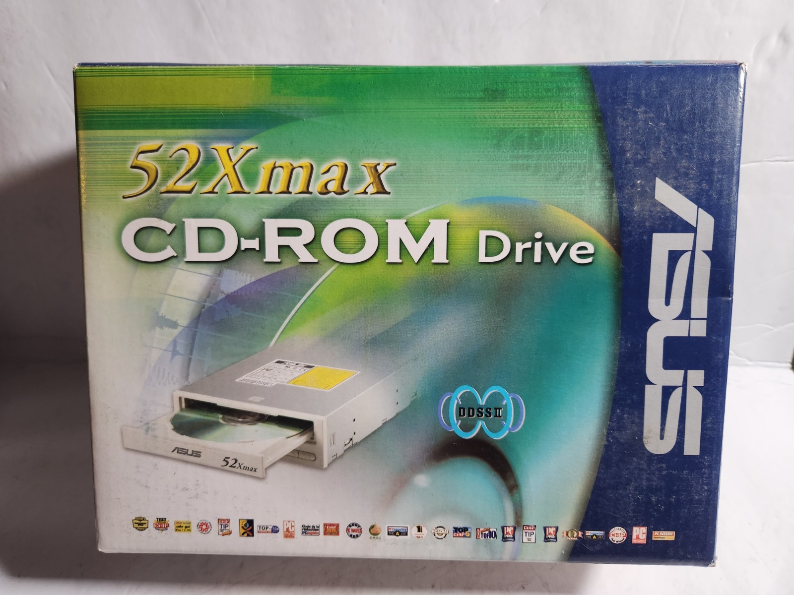 ASUS 52X MAX CD-S520/A4 CD-ROM DRIVE CDS520A4 5VDC 1.2A 12VDC 1.5A NIB