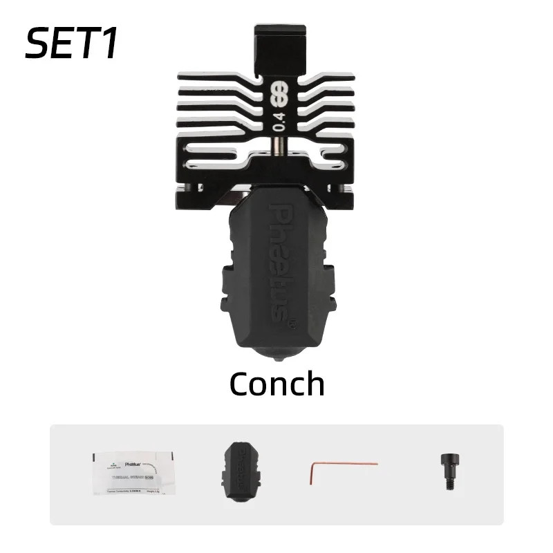 Phaetus Conch Plus for Bambu Lab X1/P1 hot-end silicon carbide nozzle