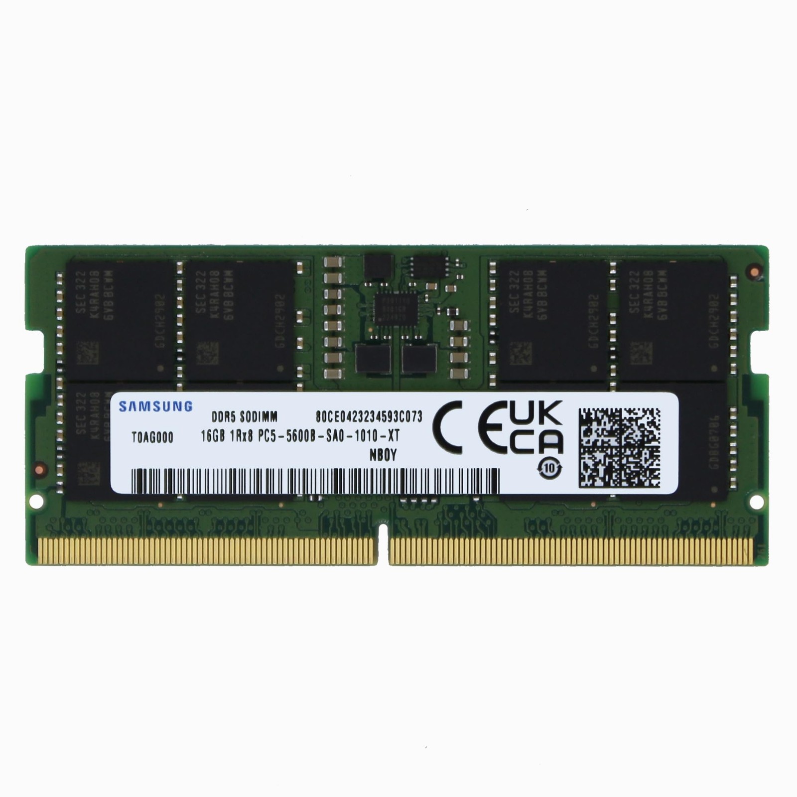 Samsung 16GB DDR5 5600MHz PC5-44800 SODIMM 1Rx8 Single Rank CL46 1.1v 262pin...