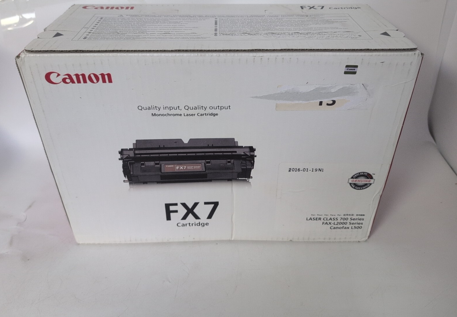 Genuine Canon Monochrome FX7 Laser Cartridge 700 Series Fax-l2000 CanonFax L500