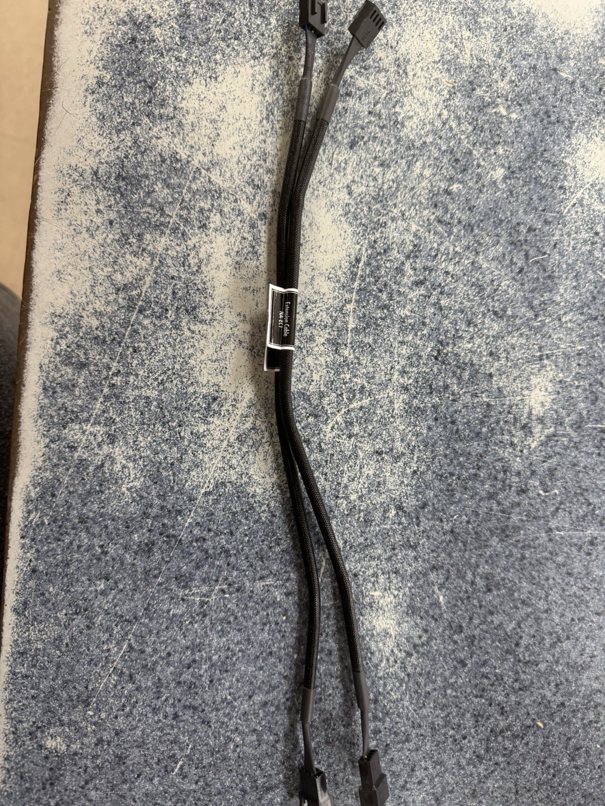2x Noctua NA-EC1 30cm Extension Cable for 4-pin PWM Fans - Black Sleeved