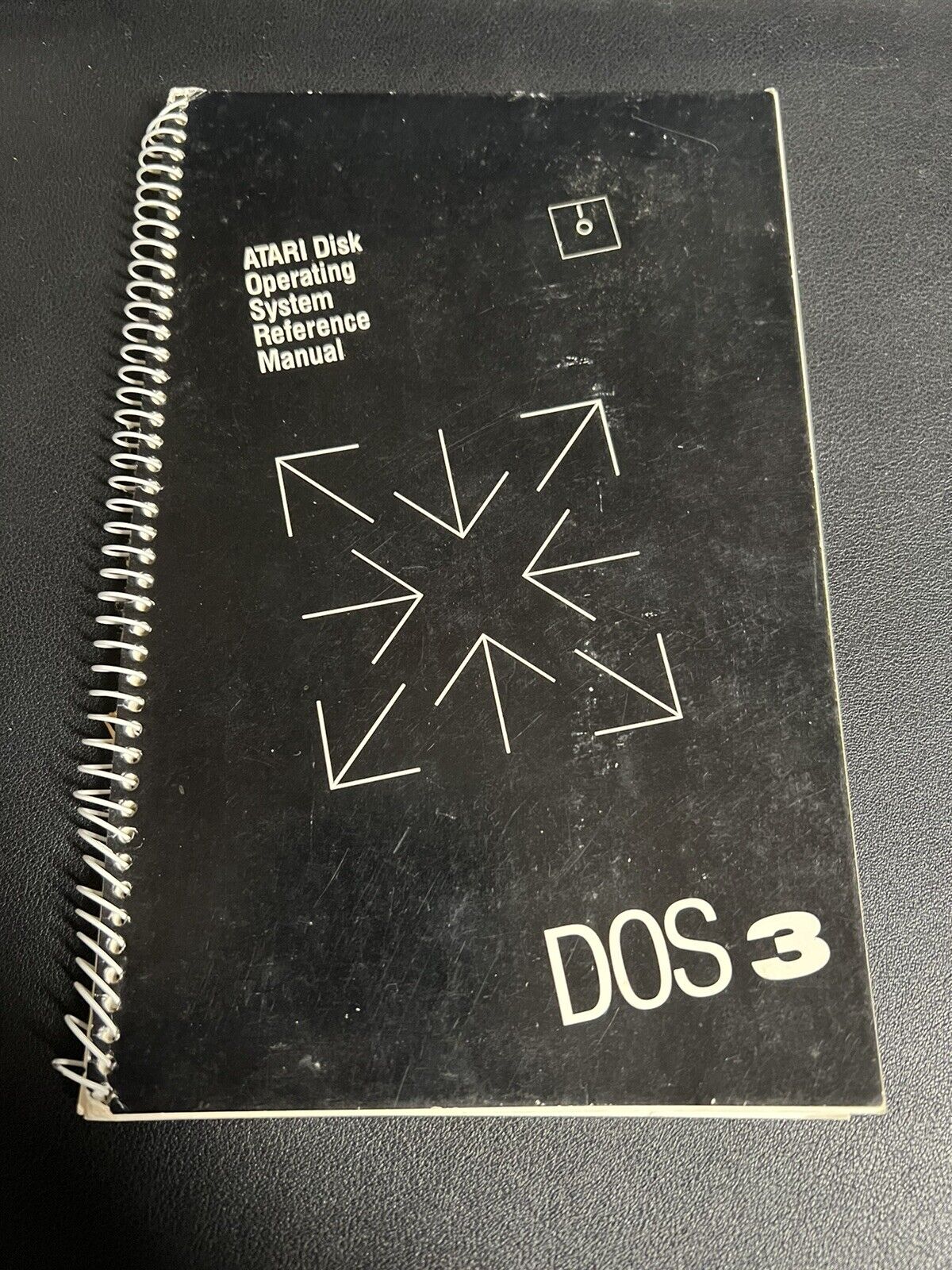 ATARI Disk Operating System III Reference Manual DOS 3 Spiral Bound Vintage