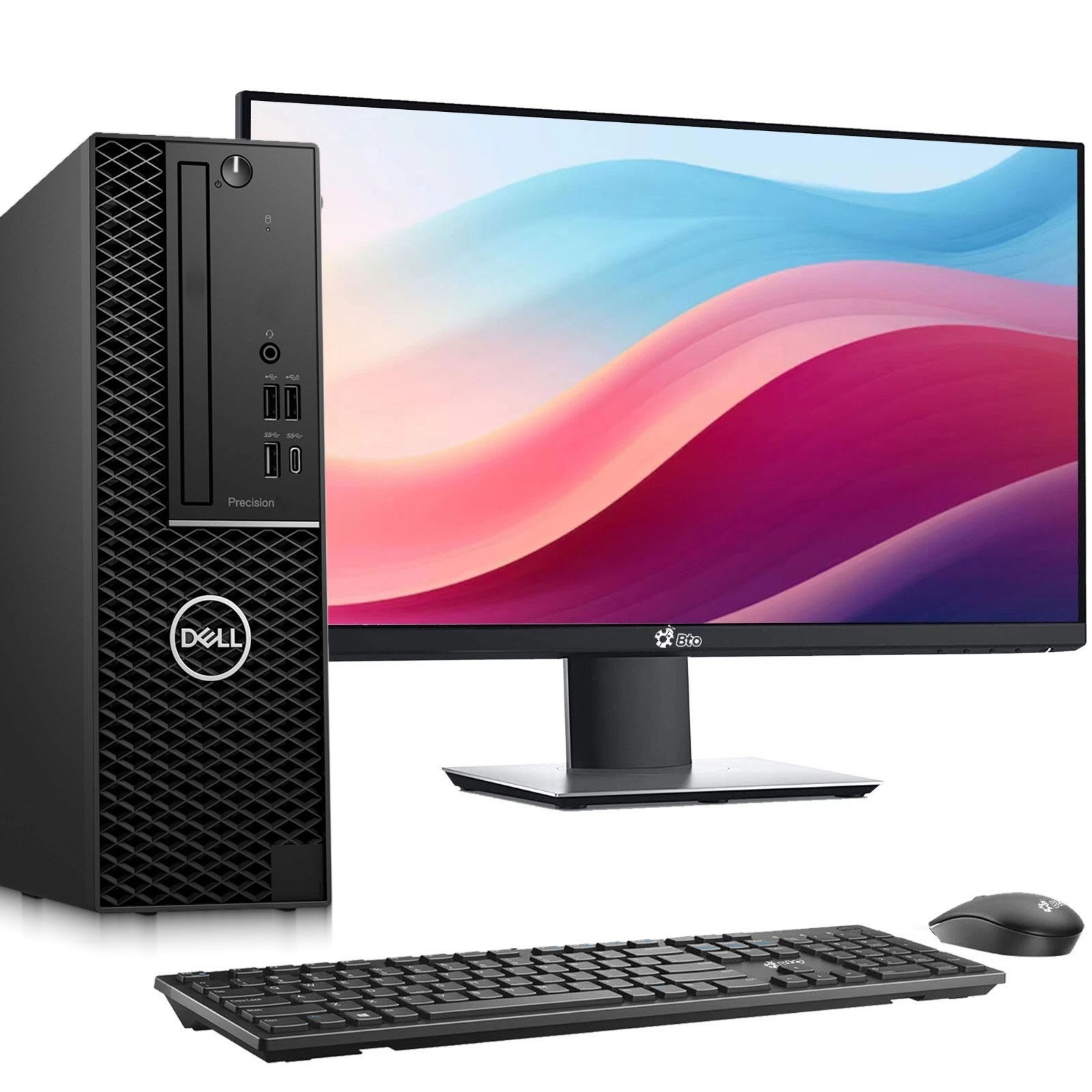 Dell 3431 Desktop PC i5-9th 32GB RAM 1TB SSD 1TB HDD WiFi New 24" LED Win 11 Pro