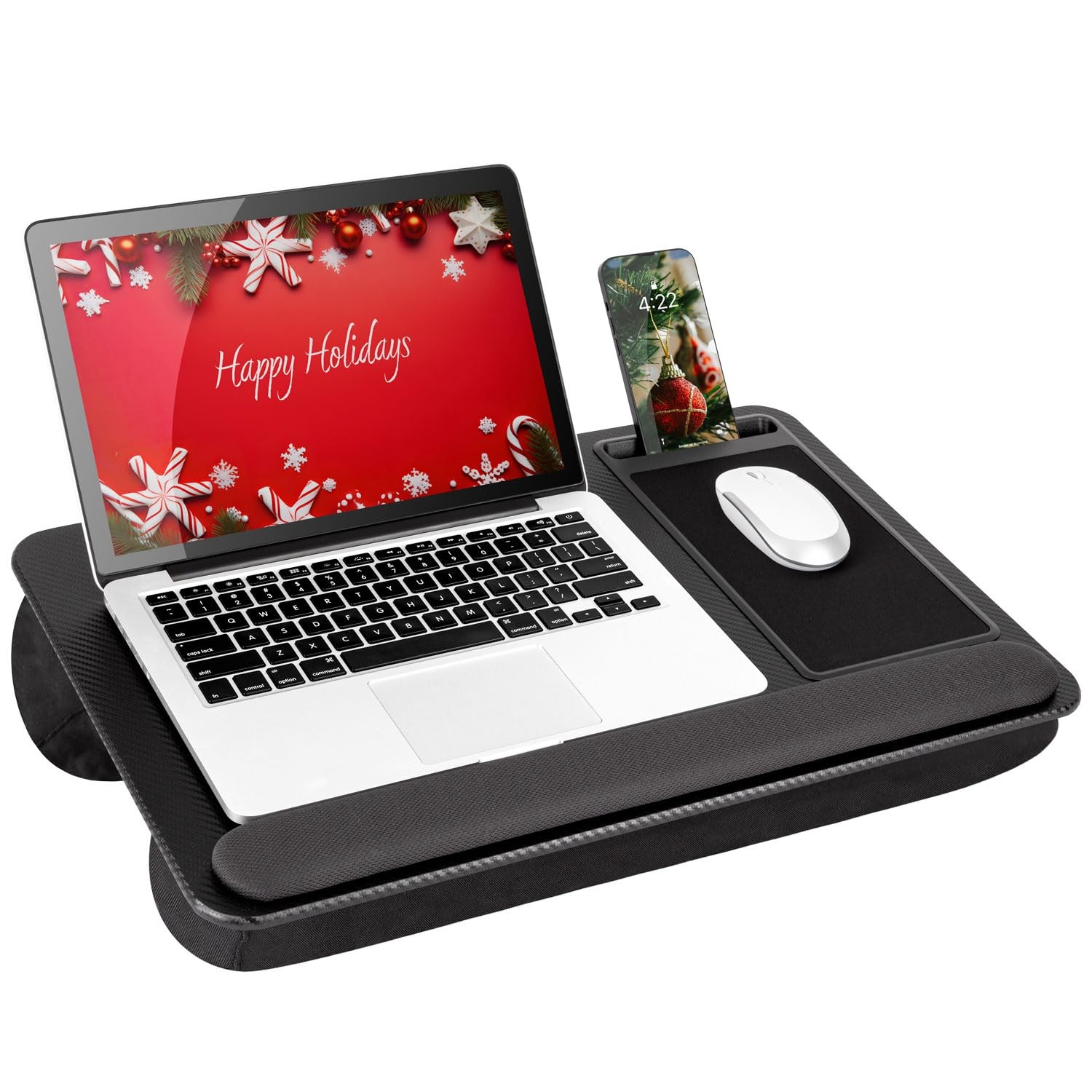 LAPGEAR Home Office Pro Lap Desk with Wrist Rest Mouse Pad and Phone Holder -...