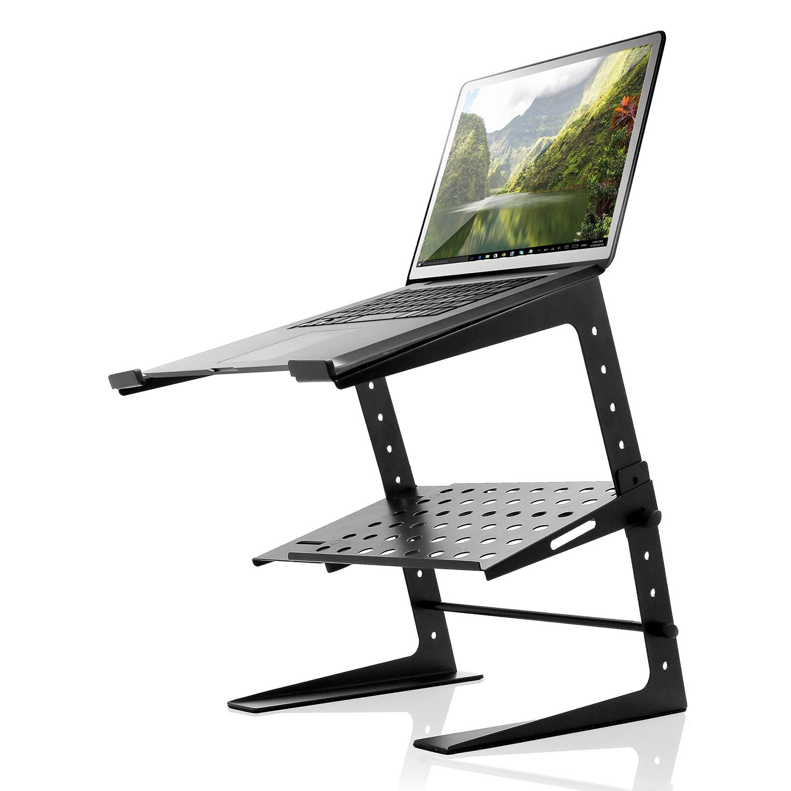 Pyle Portable Adjustable Laptop Stand - 6.3 to 10.9 Inch Standing Table Monit...