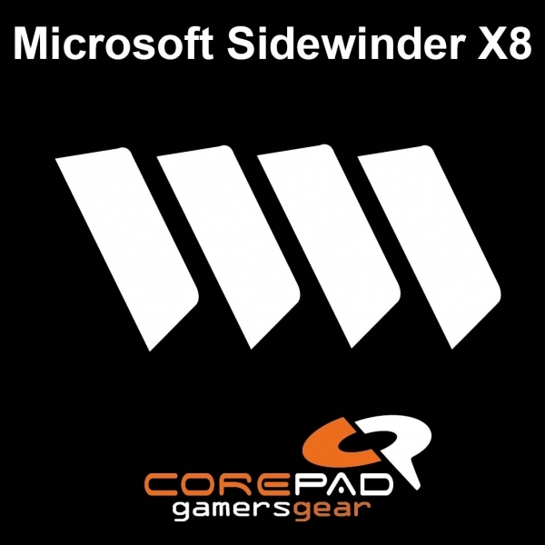 Corepad Skatez Microsoft Sidewinder X8 Replacement Mouse Feet Hyperglides PTFE Teflon