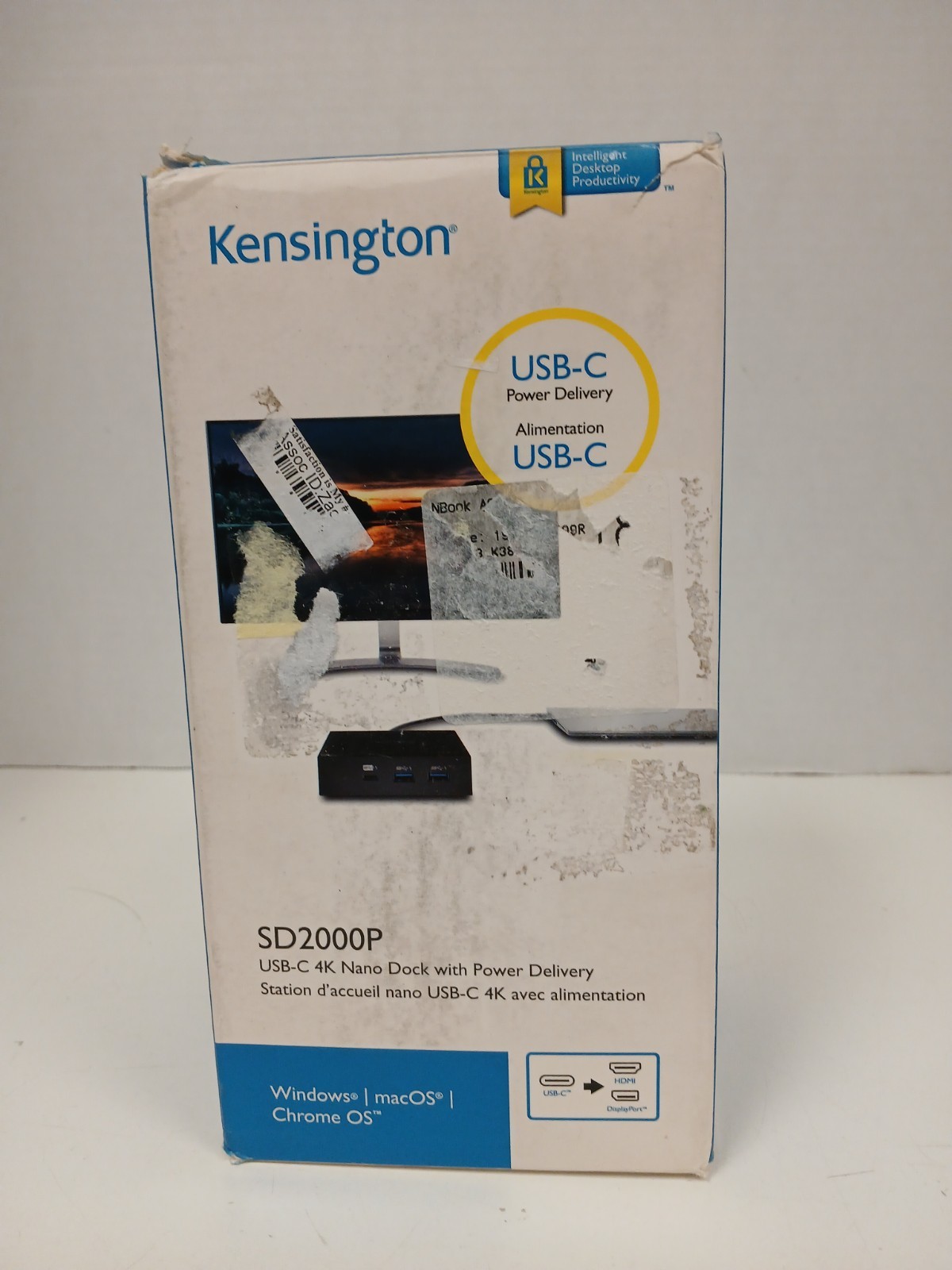 Kensington SD2000P USB-C 4K Nano Dock With Power Delivery Station