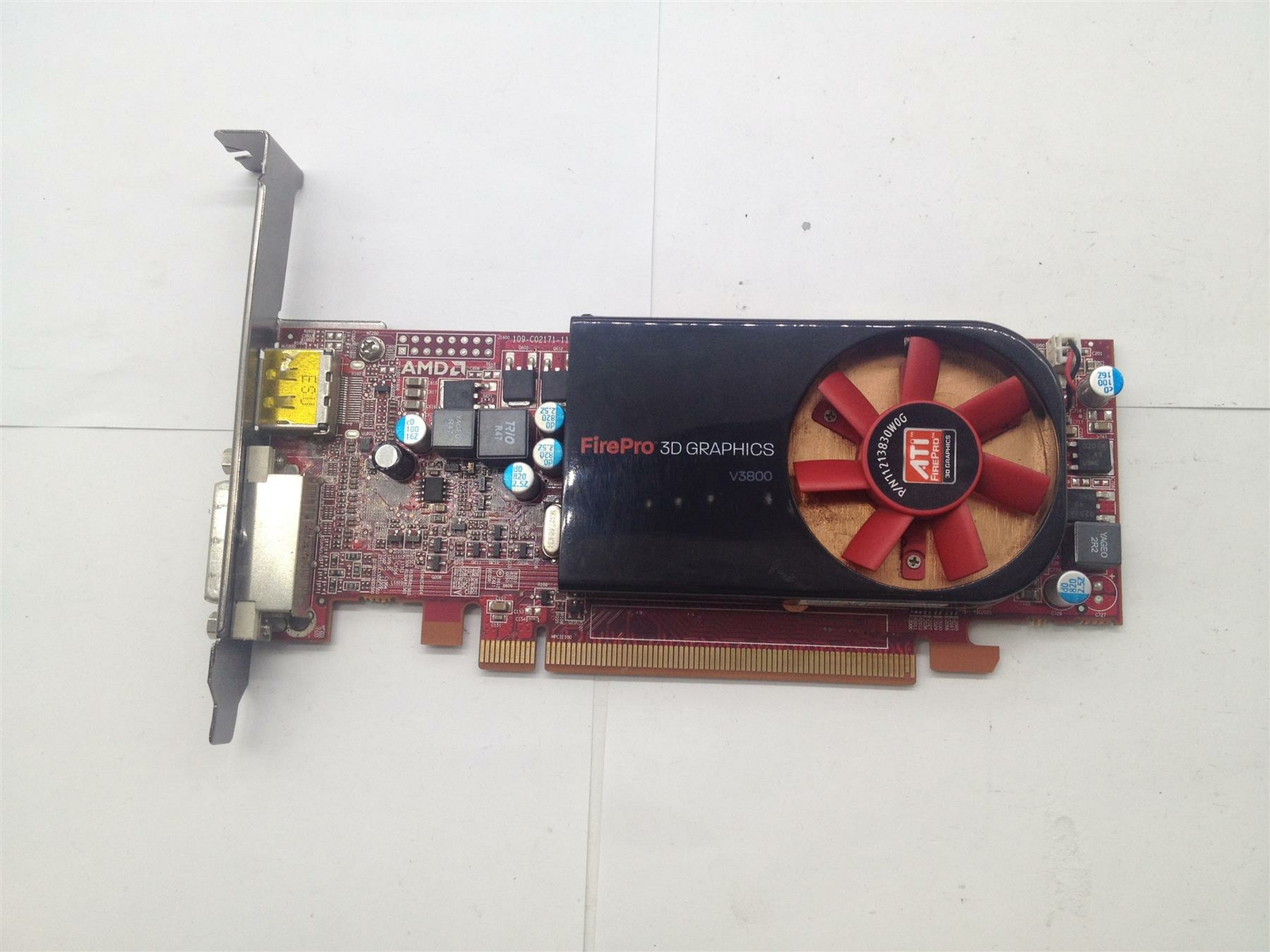 ATI FirePro V3800 71213830W0G 512MB GDDR3 Graphics Card Working Noisy Fan GPU