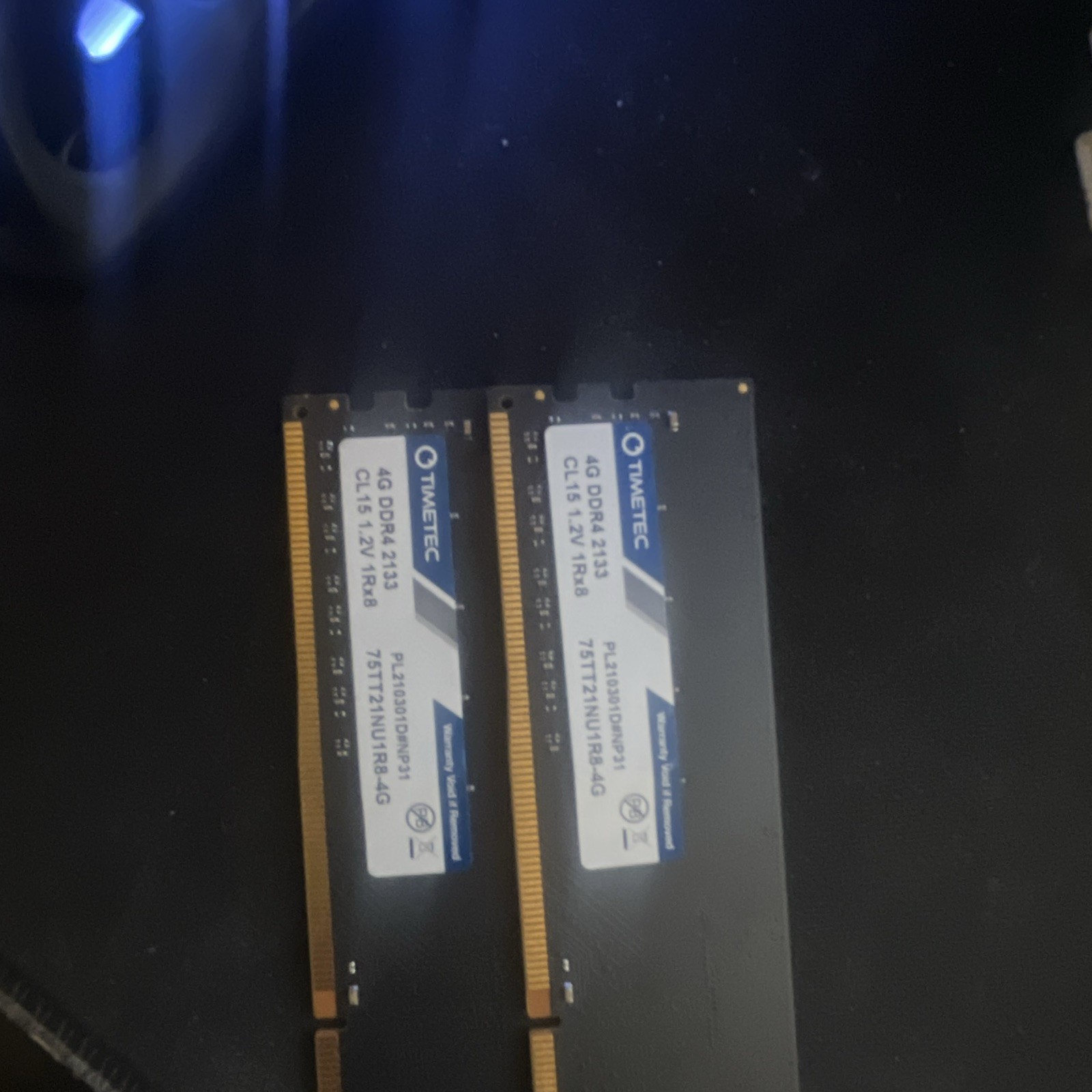 2x 4gb DDR4 2133 Timetec Desktop Memory
