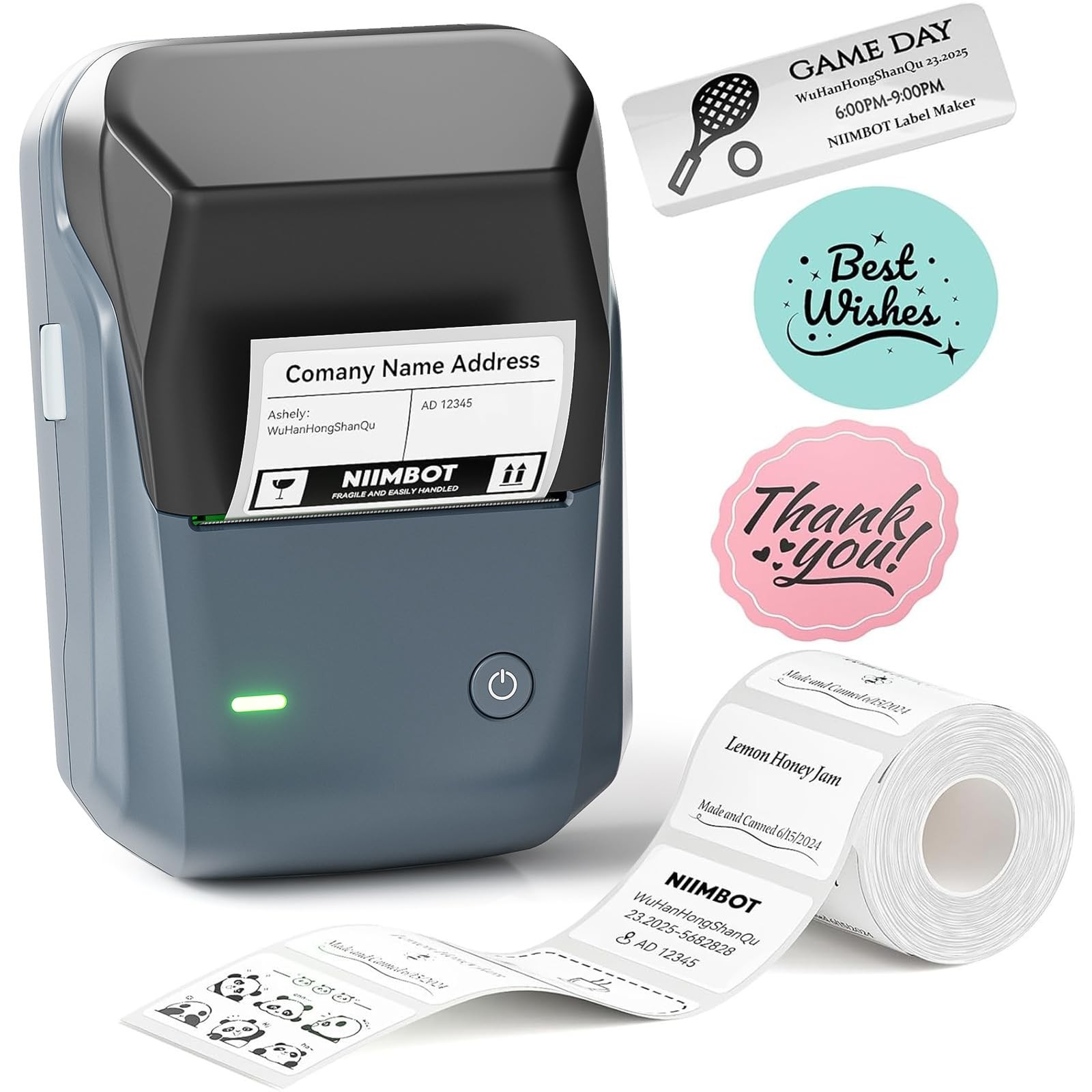NIIMBOT B1 Label Maker Machine, Thermal Label Printer Easy to Use for Office,...
