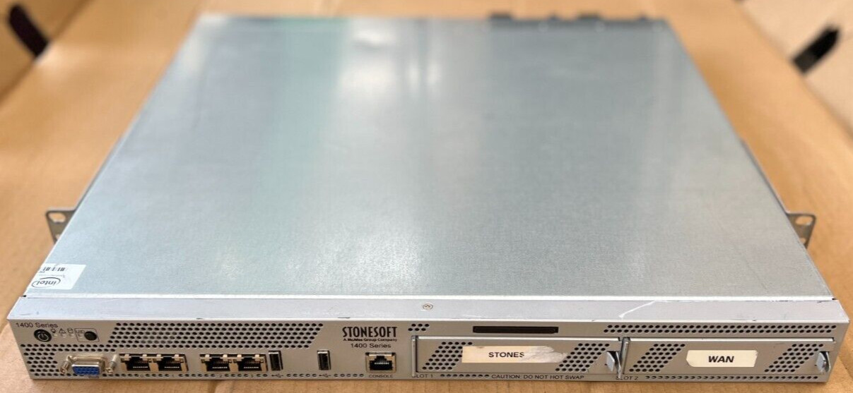 Intel NGFW 1402 Firewall Security Appliance | |Stonesoft 1402-C1  2x PSU