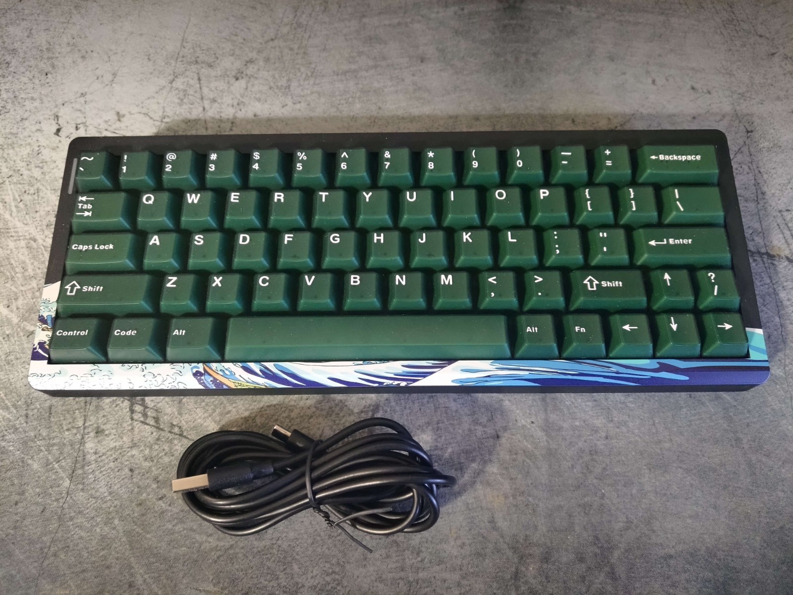 Womier Q61 Black Kanagawa 60% Custom USB/Wireless/Bluetooth Mechanical Keyboard