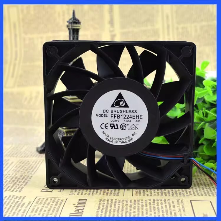 Delta FFB1224EHE 12038 DC24V 1.5A 12 3-Wire Inverter Cooling Fan