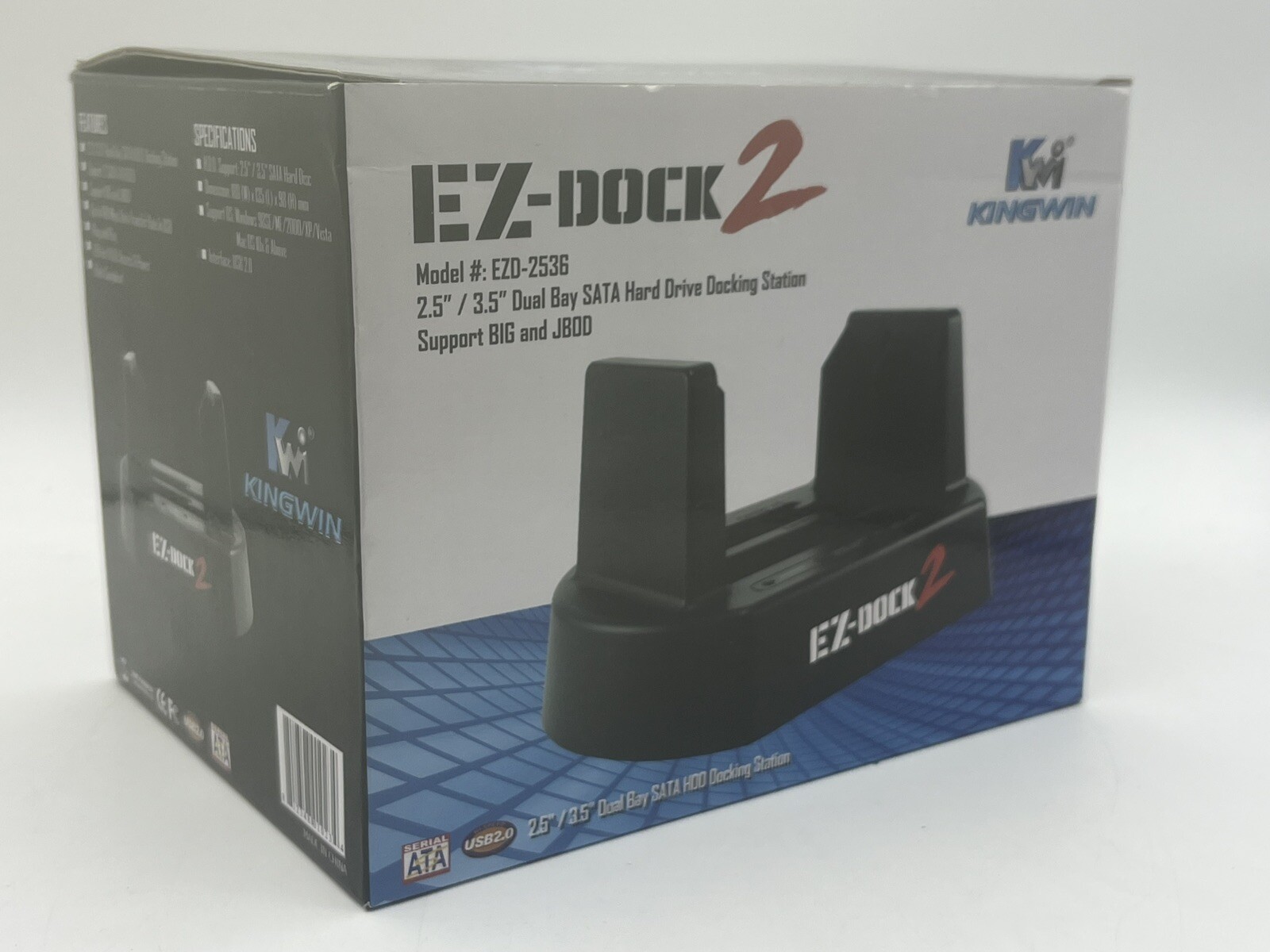 Kingwin EZ-Dock 2 2.5-Inch/3.5-Inch SATA Hard Drive Dock