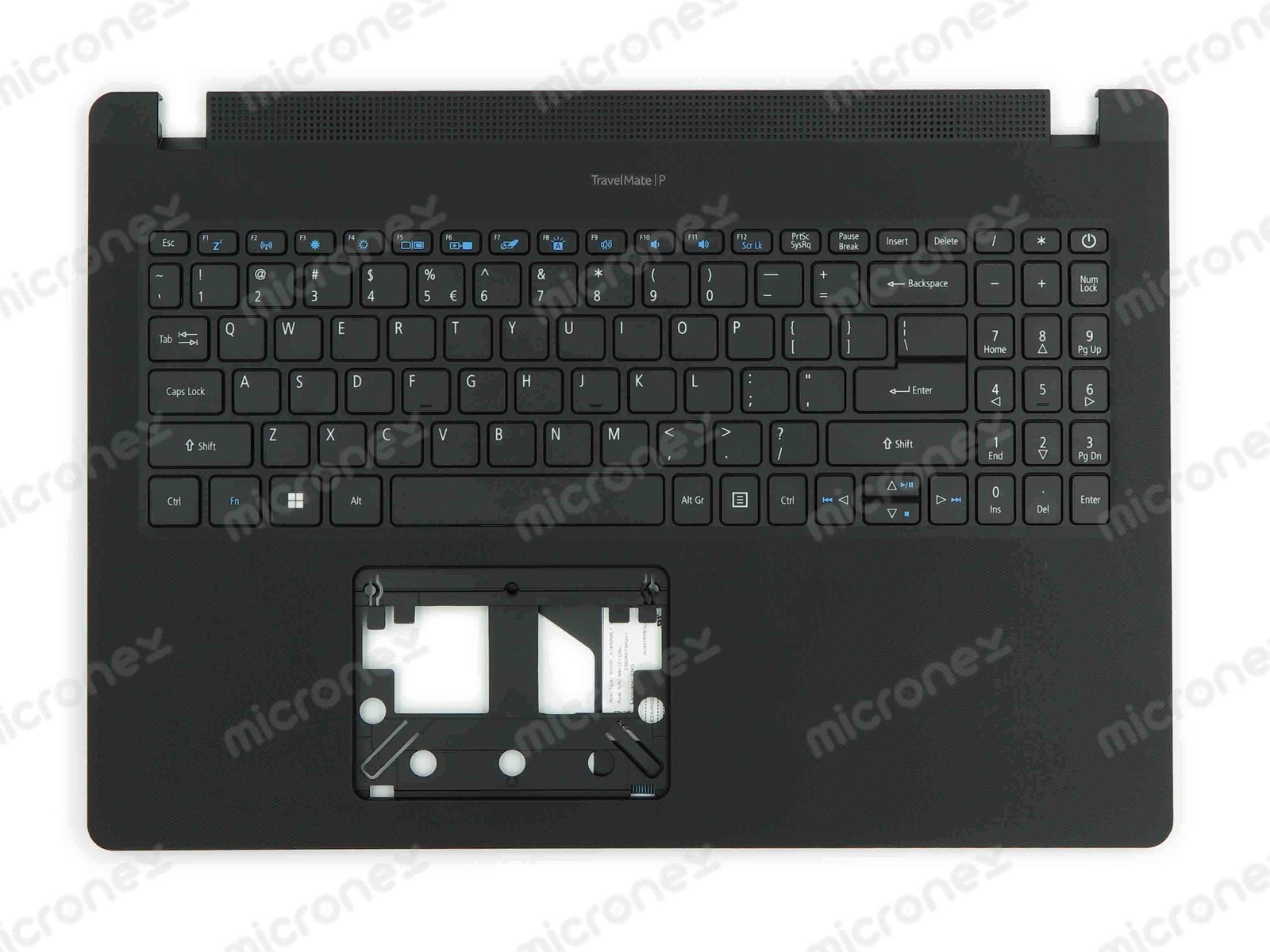 FOR Acer 6B.VU6N7.062 Palmrest Keyboard LED US-International black