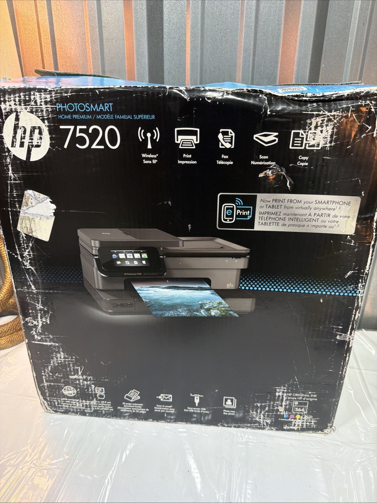 HP Photosmart 7520 All-In-One Inkjet Printer NEW