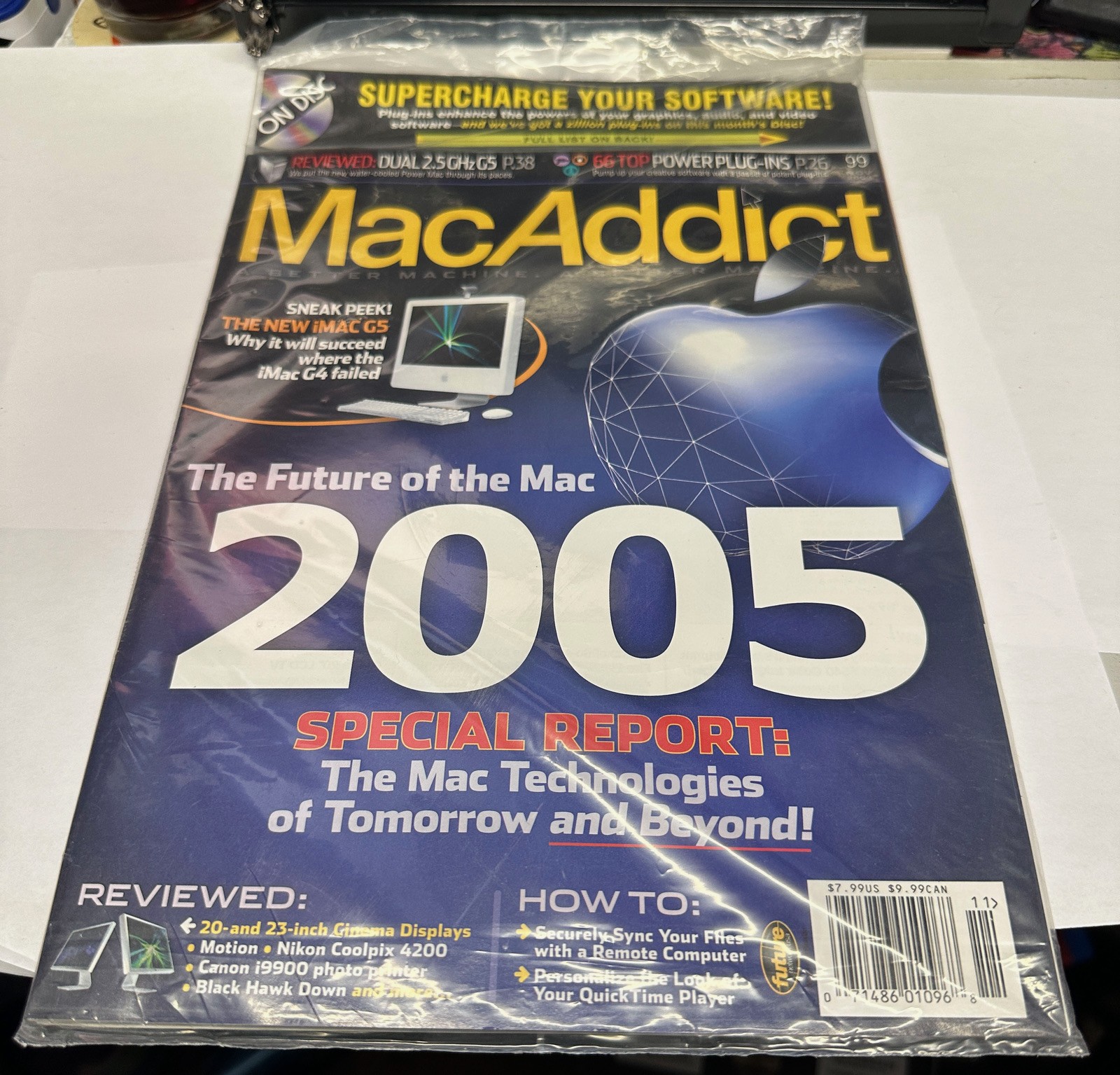 Vintage Mac Magazines: 2004 New #99 MacAddict - November 2004 With CD