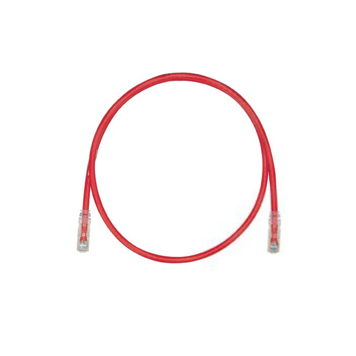 4 ft Panduit UTPSP4RDY 24 AWG Copper Cat 6 UTP Patch Cord Red