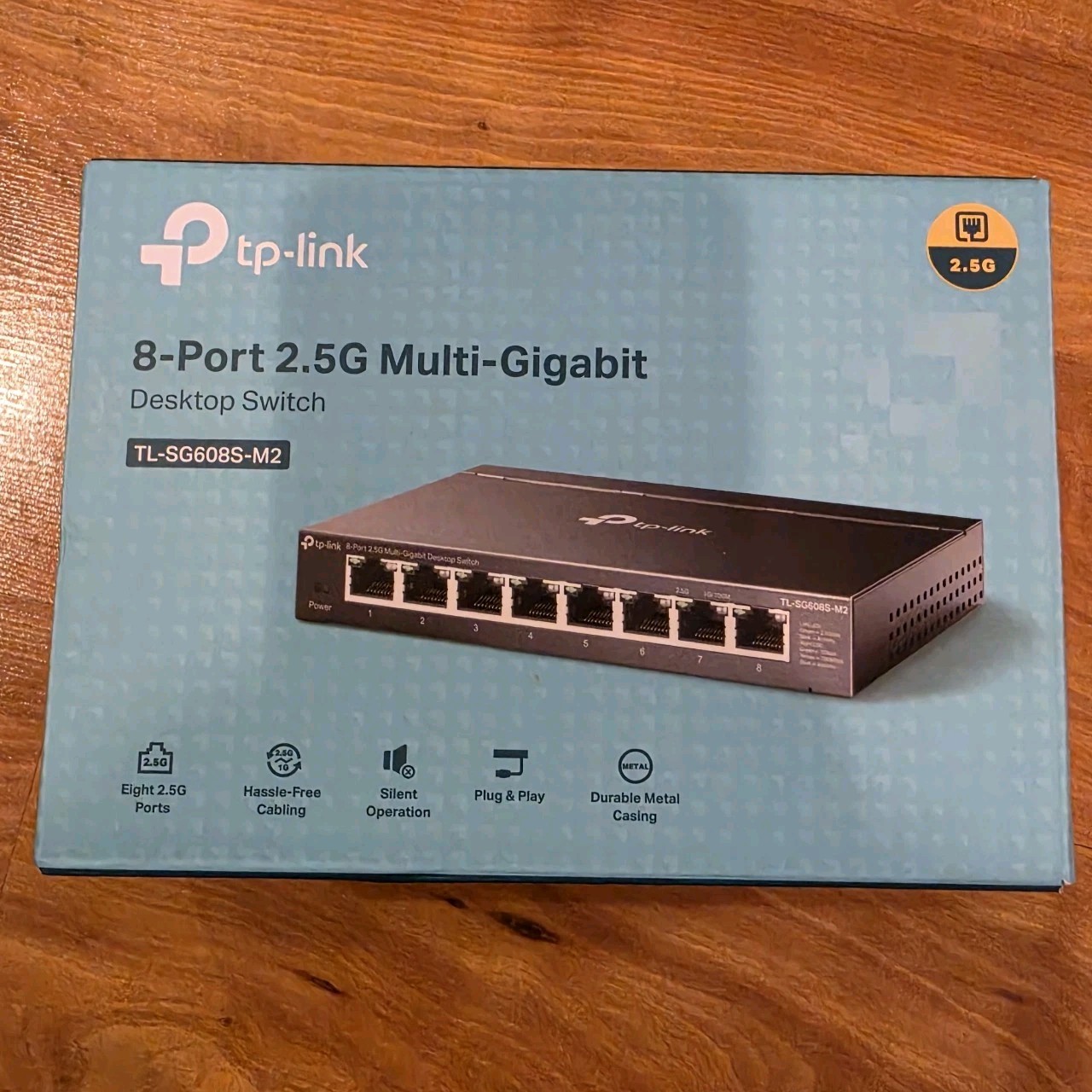 TP-Link - 8-Port 2.5G Multi-Gigabit Desktop Switch - Black