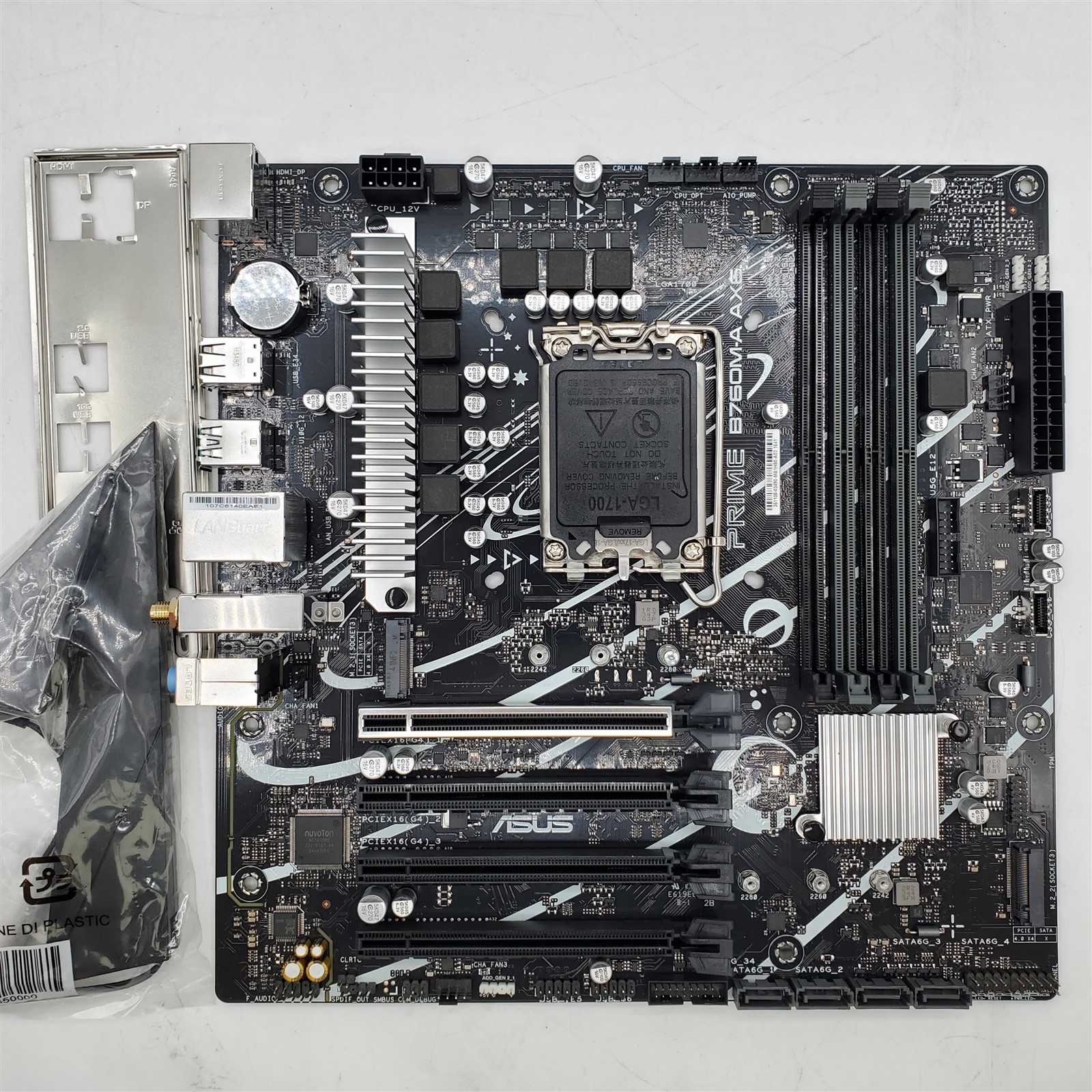 ASUS PRIME B760M-A AX6 Intel LGA 1700 MicroATX Desktop Motherboard