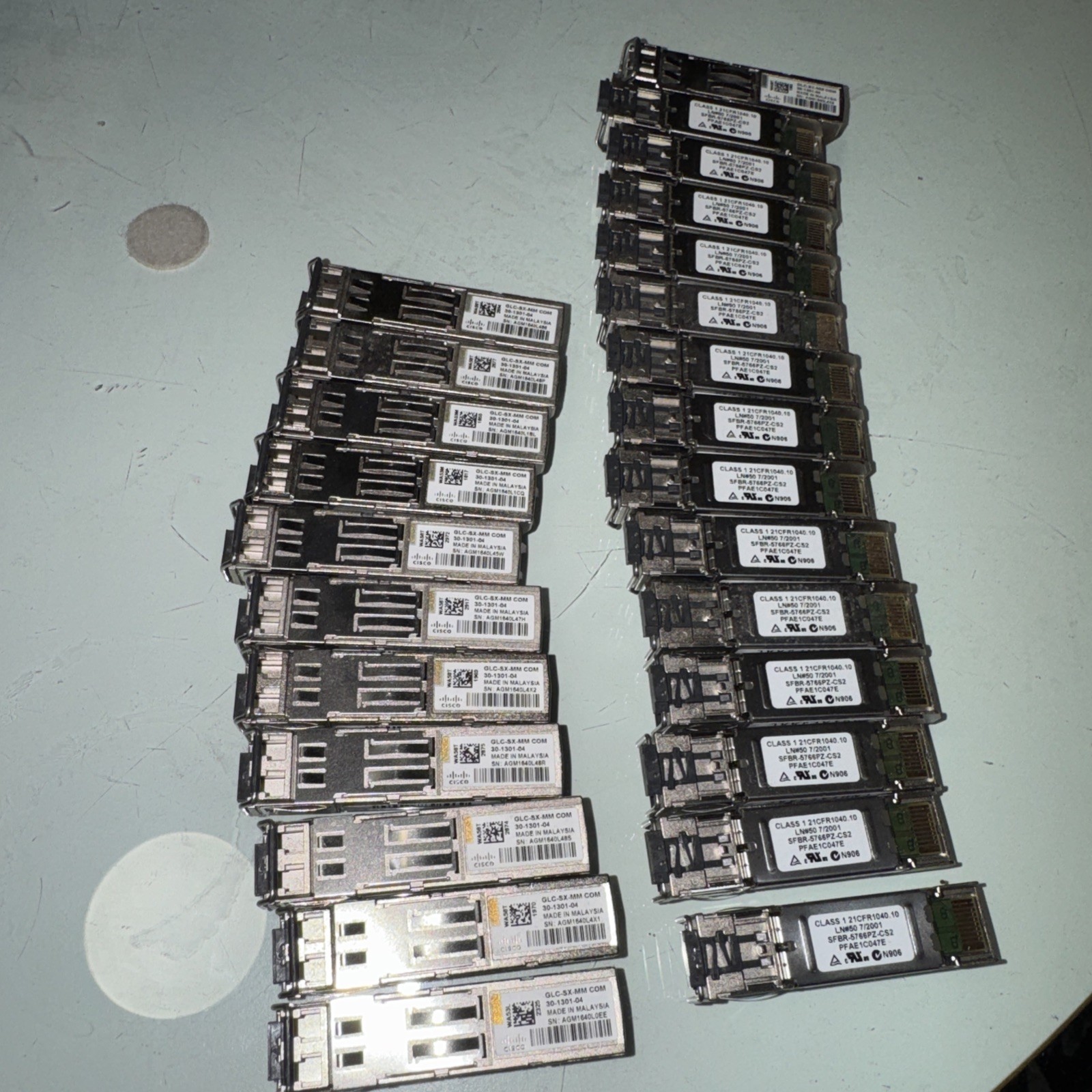 Genuine Cisco GLC-SX-MM 30-1301-03 Transceiver Modules 26 Count
