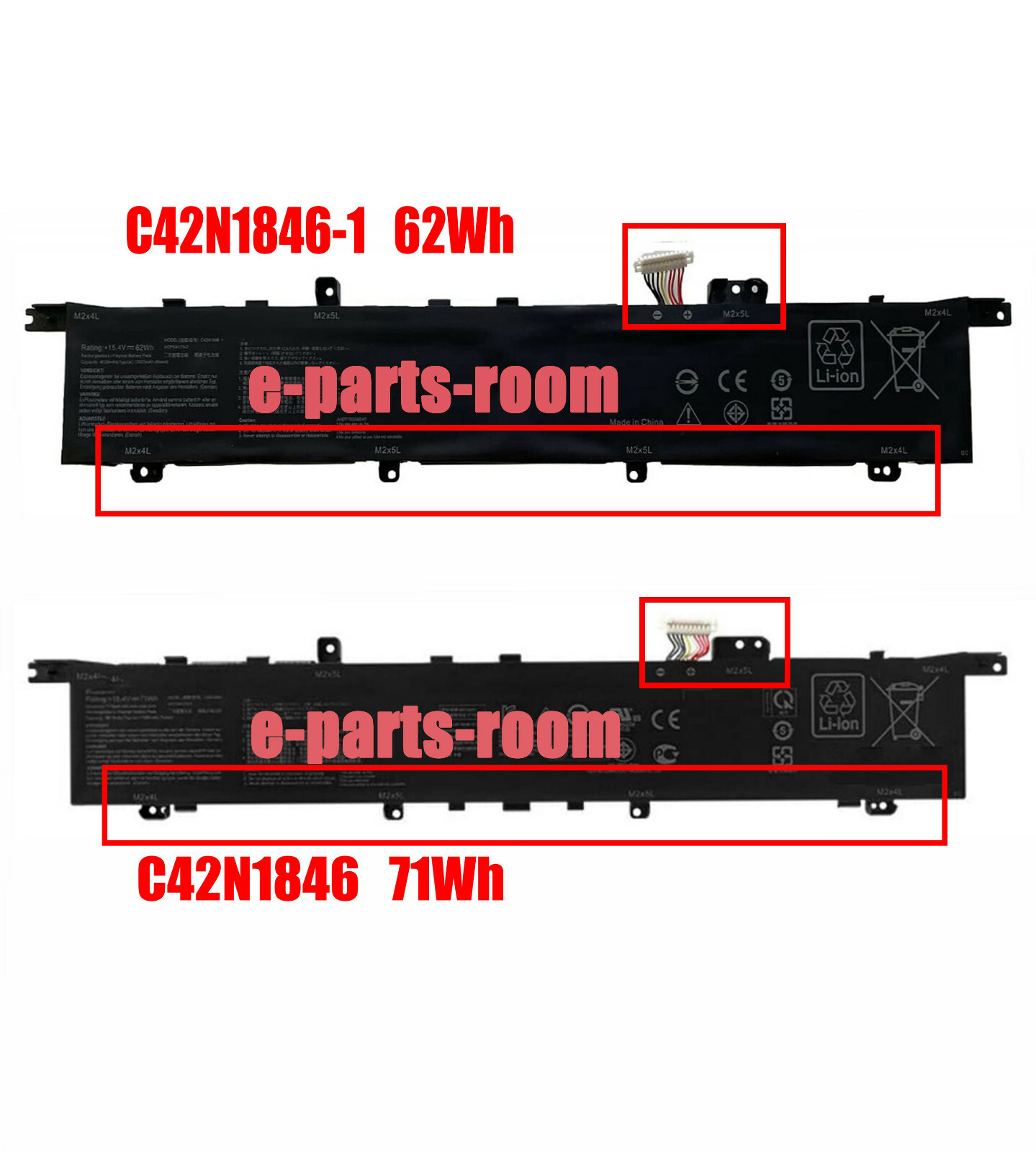 Genuine C42N1846-1 C42N1846 Battery For Asus UX581 UX581G UX581GV UX581 UX581LV 