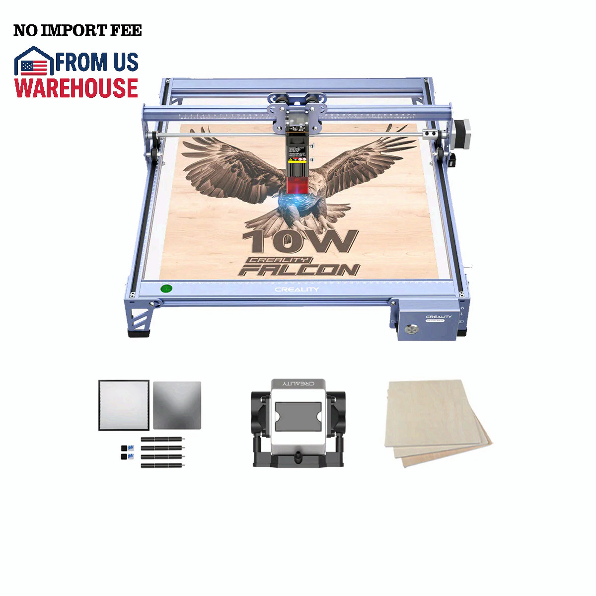 Creality Falcon 10W CR-Laser Engraver and Cutter Basic Kit, Basic Kit
