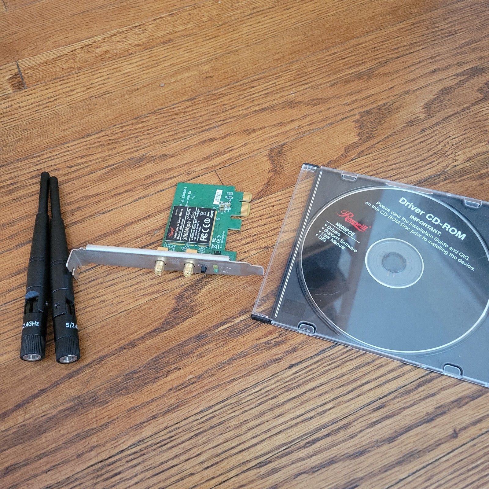 Rosewill N600PCE Wireless N Dual Band Adapter_PCIE Card 802.11 a/b/g/n 2.4/5Ghz