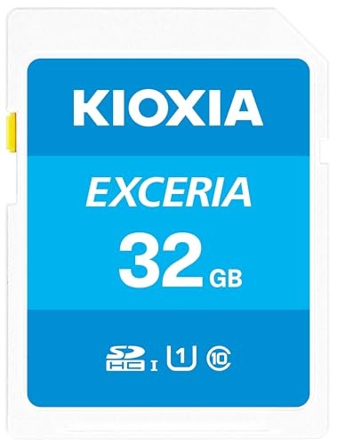 KIOXIA 32GB SD Card (Made in Japan) SDHC UHS-I Class 10 100MB/s Read Speed