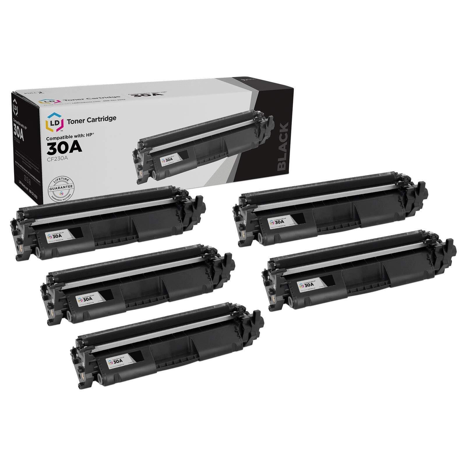LD 3PK Replacement HP 30A CF230A Black Toner Cartridges LaserJet M203 MFP M227