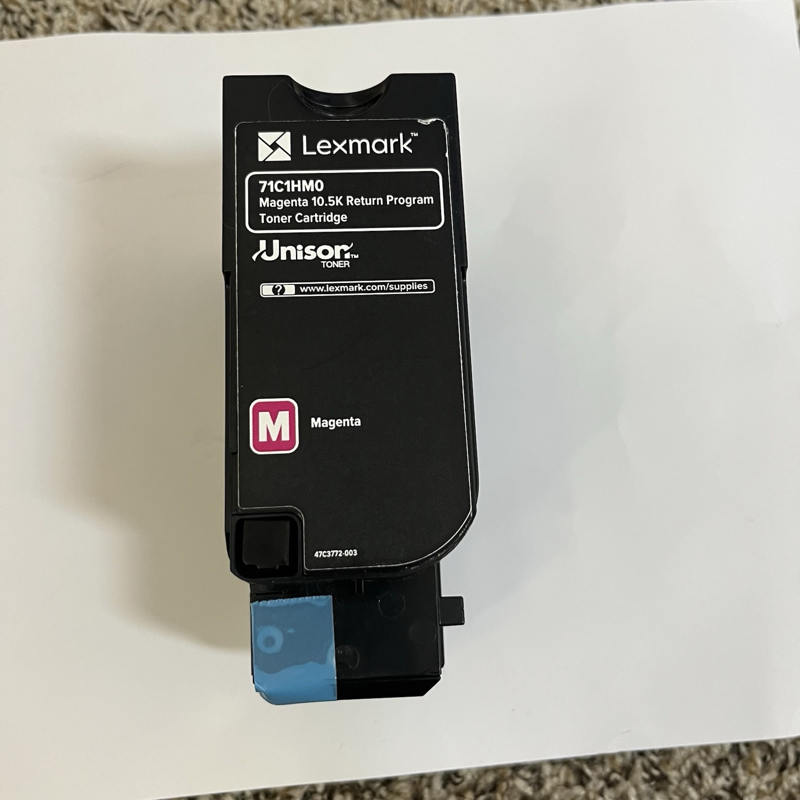 Open Box Lexmark 74C1HM0 Magenta Toner Cartridge