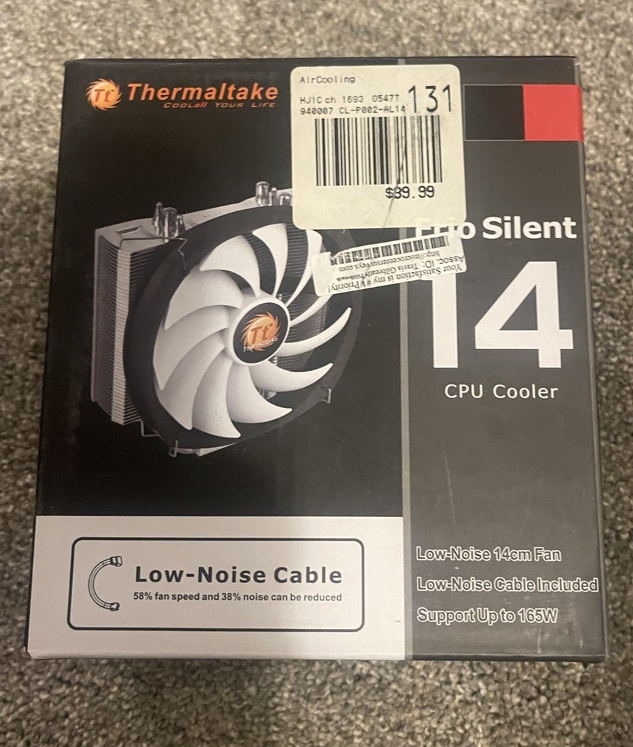 Thermaltake CL-P002-AL14BL-B Frio Silent 14 Non-Interference Cooling 140mm T26