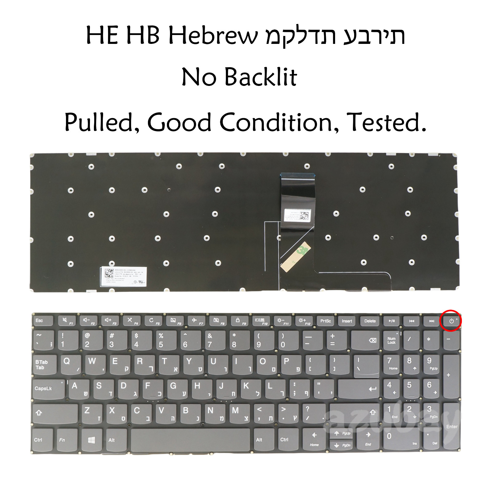 Laptop Keyboard For Lenovo IdeaPad L340-17API L340-17IWL L340E-17API L340H-17API