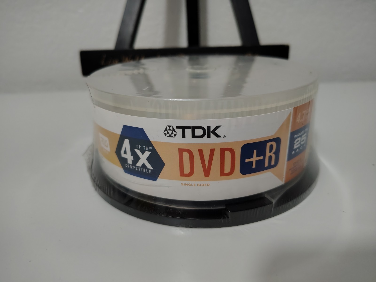 Factory Sealed TDK DVD+R 25 Pack 4x 4.7 GB Data 1-4 Hour Storage Disks  Spindle