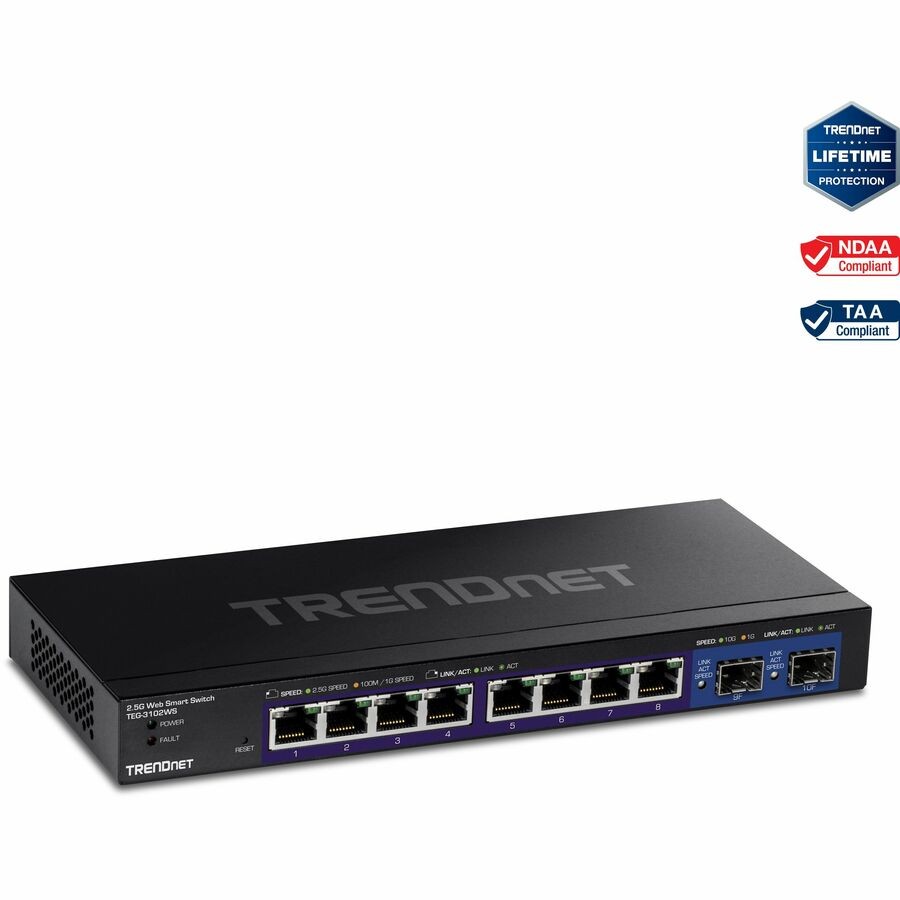 TRENDnet  TEG-3102WS, 10-Port Multi-Gig Web Smart Switch