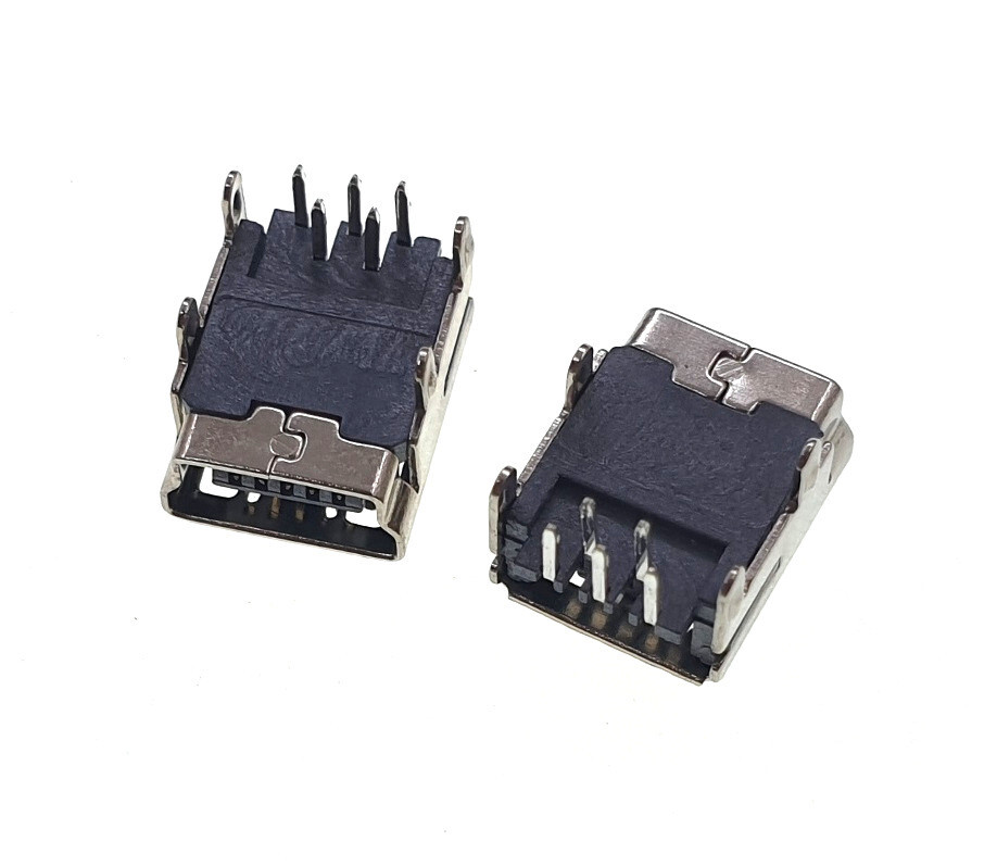 2x Mini USB Socket Female Port Connector Plug Base 5-Pin Mini-B Repair Replac...
