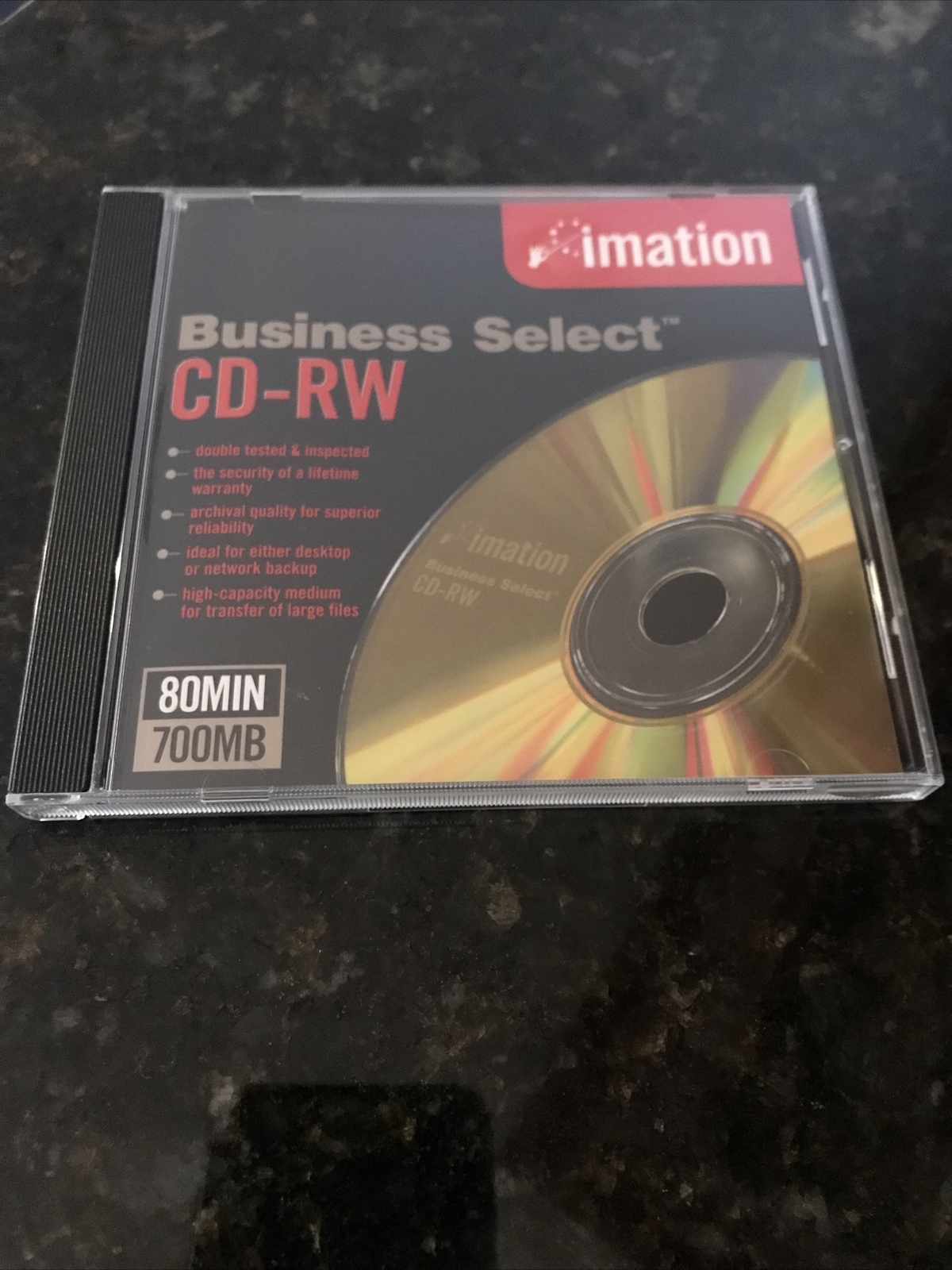 Imation CD-RW 4x-10 Compatible 700 MB/80Min High Speed ReWritable