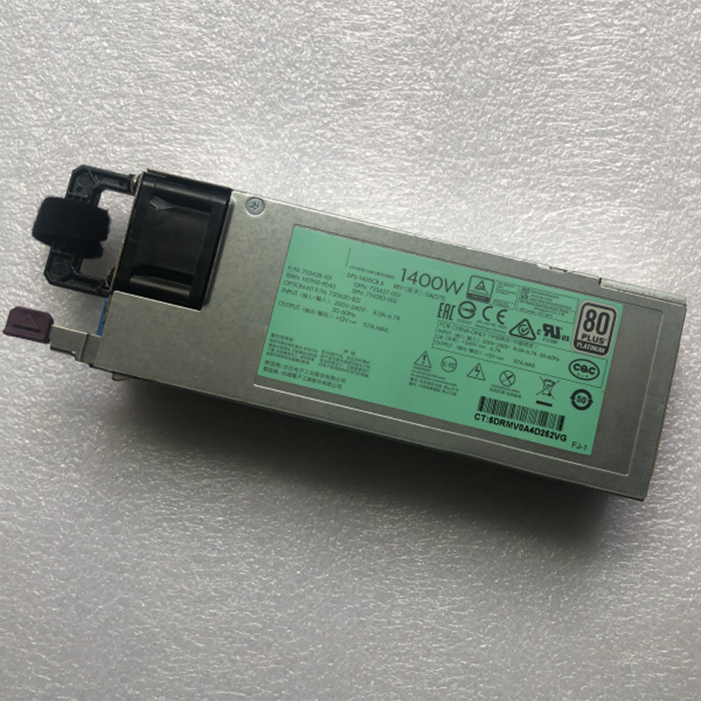 For HP Gen9 G9 Server Power Supply 1400W 720620-B21 733428-101 DPS-1400CB A