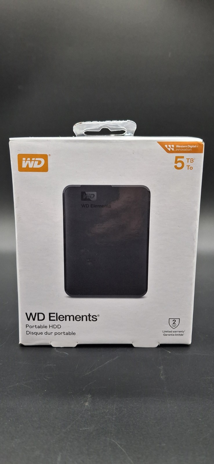 WD 5TB Elements Portable External Hard Drive, USB 3.0 - WDBU6Y0050BBK