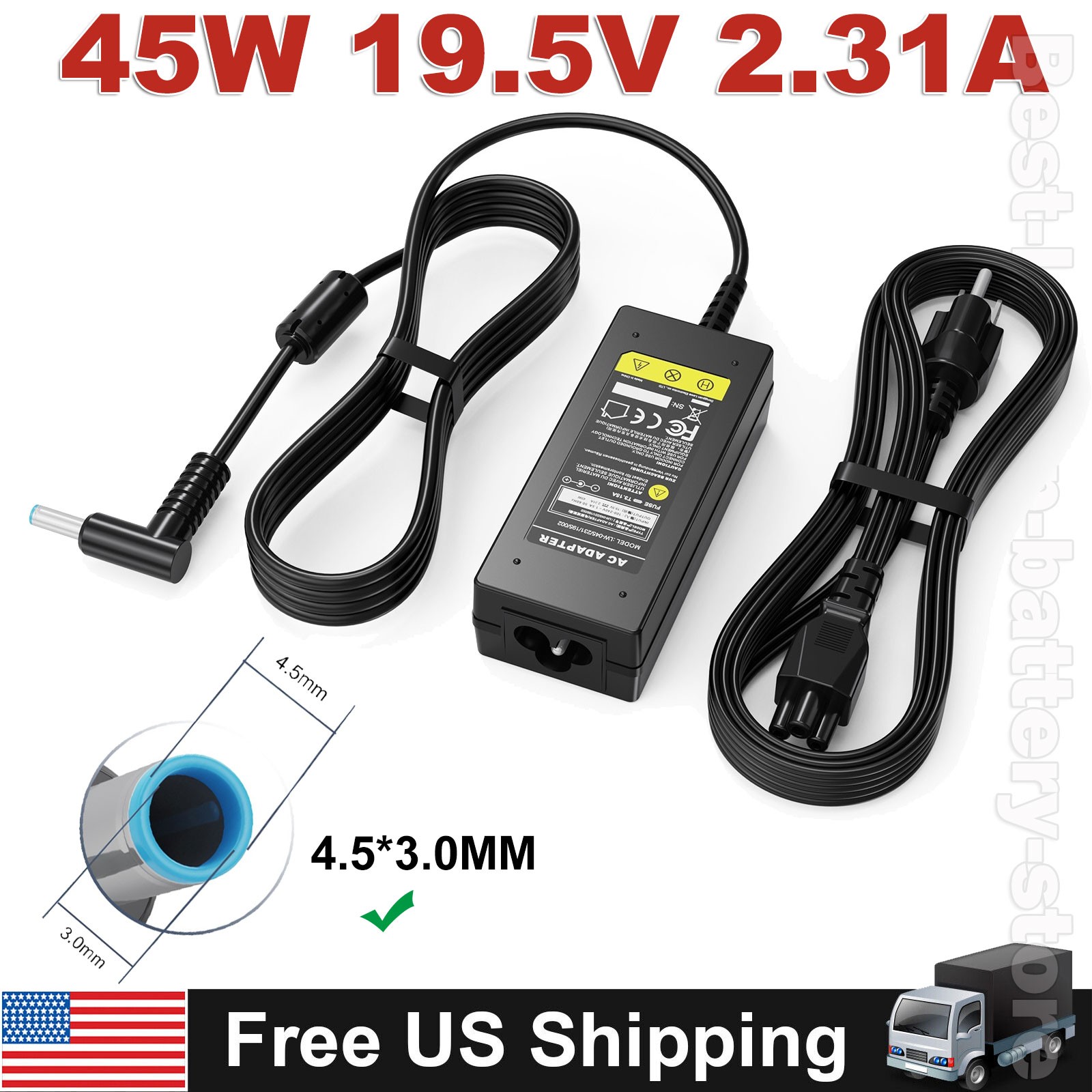 45W AC Adapter Laptop Charger for HP Stream X360 11 13 14 Series Supply Cord US