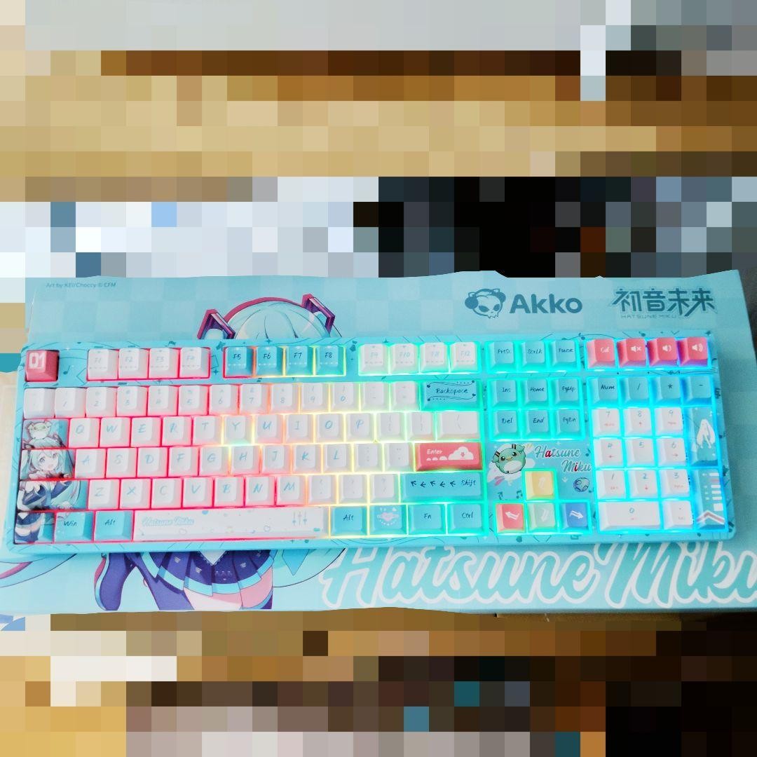 Akko Hatsune Miku Mechanical Keyboard V3 Piano Pro RGB Hot Swap Wired Wireless