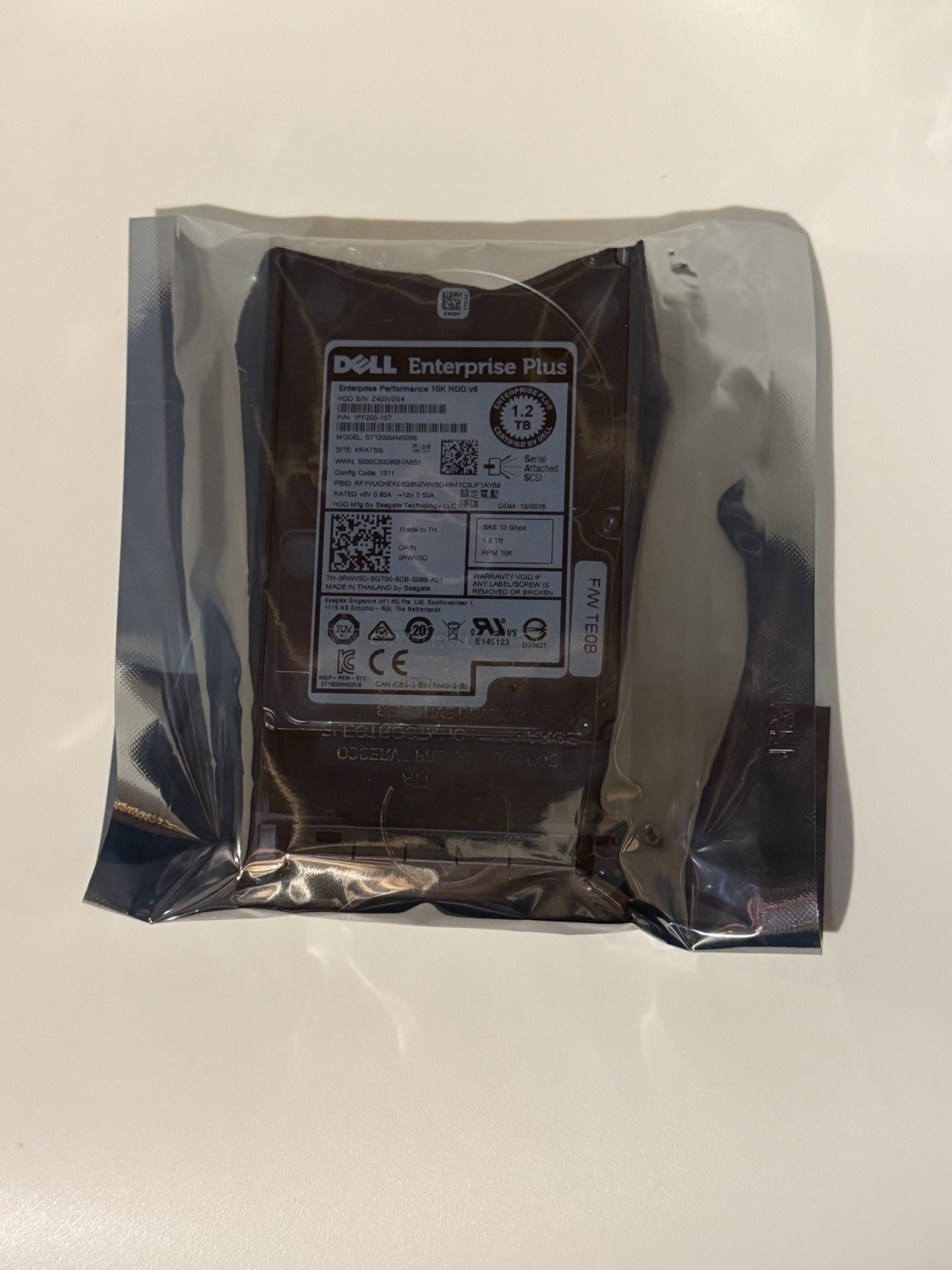 Dell Entreprise Plus 1.2 TB 2.5" SAS 12Gbps 10RKPM (0RWV5D)