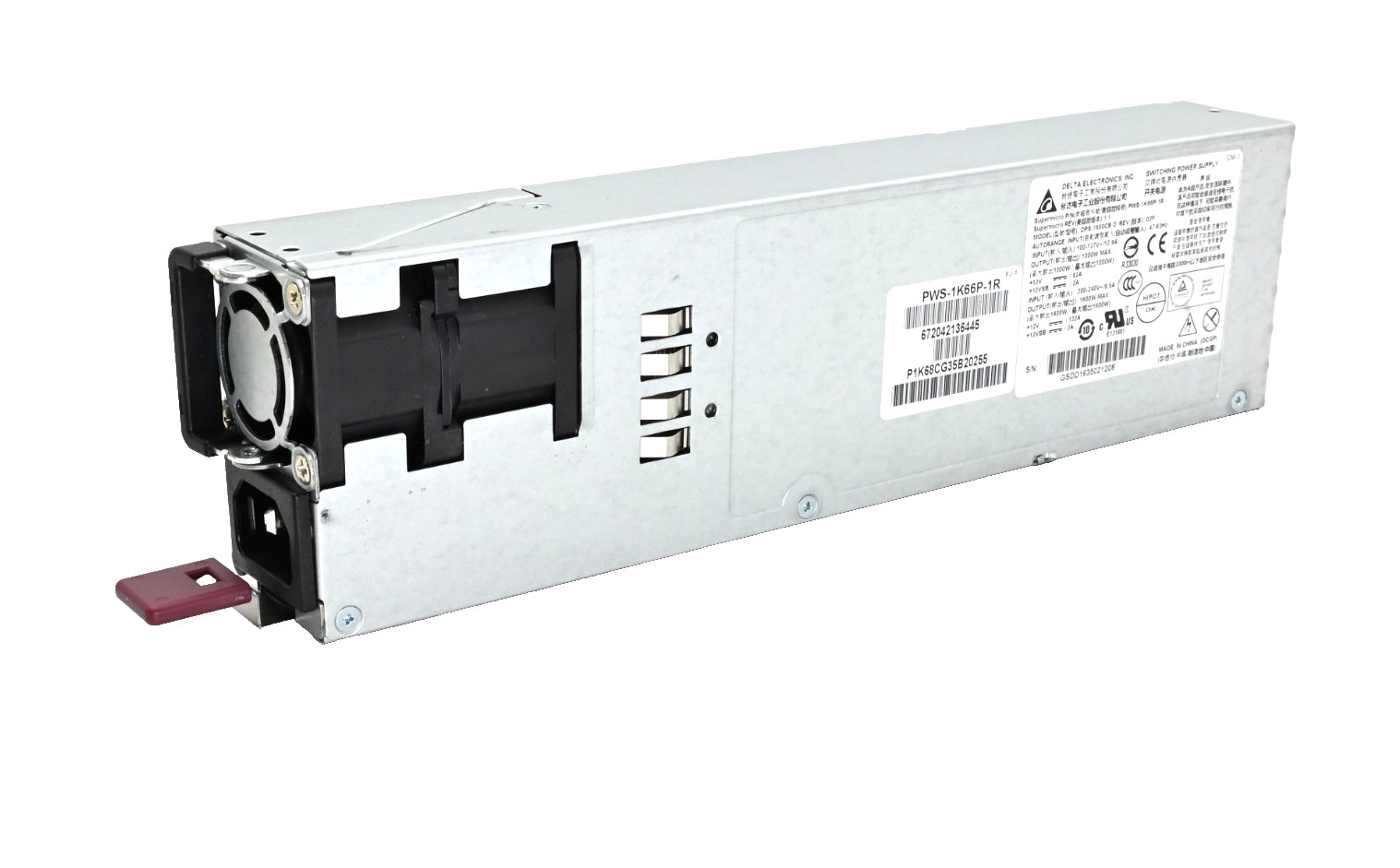 Supermicro PWS-1K66P-1R 1600W 1U Redundant Power Supply