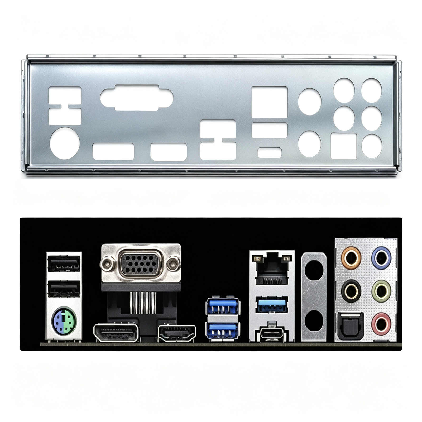I/O Shield Backplate For ASRock Fatal1ty H370 Performance Motherboard IO